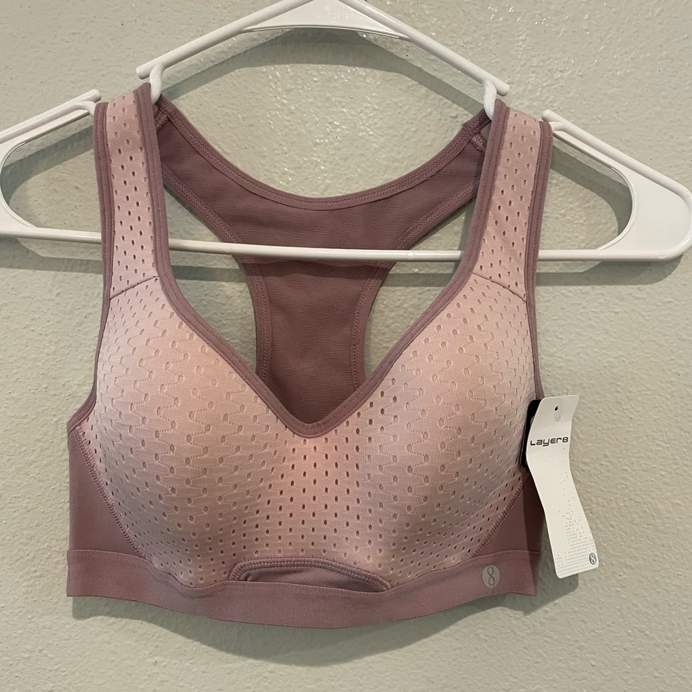 Women's Pink Sports Bra by Layer 8 NWT
